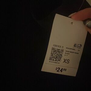 Forever21 black mini skirt/skort